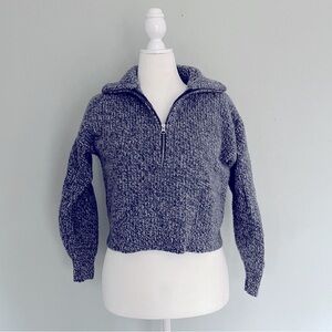 Everlane Felted Merino Half-Zip Sweater Women’s M